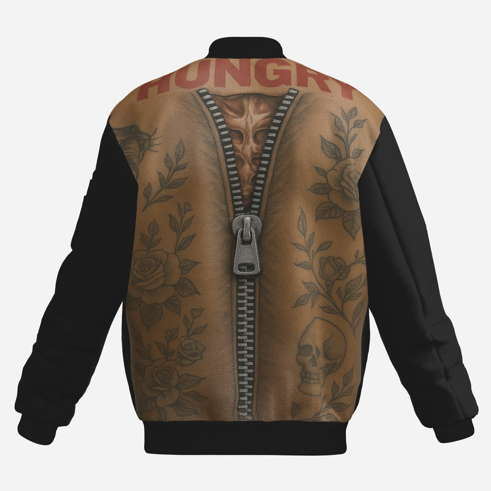 #L8NC - Bare Chest Inked Bomber