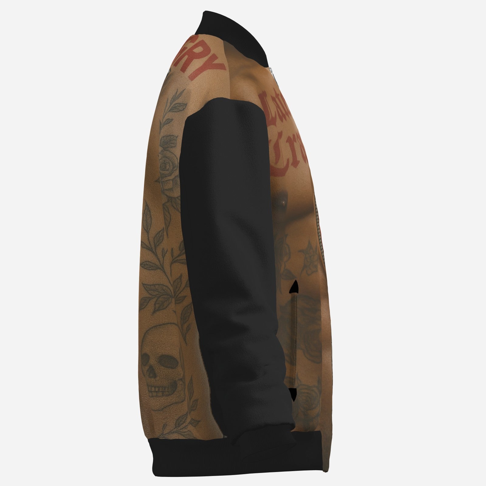 #L8NC - Bare Chest Inked Bomber