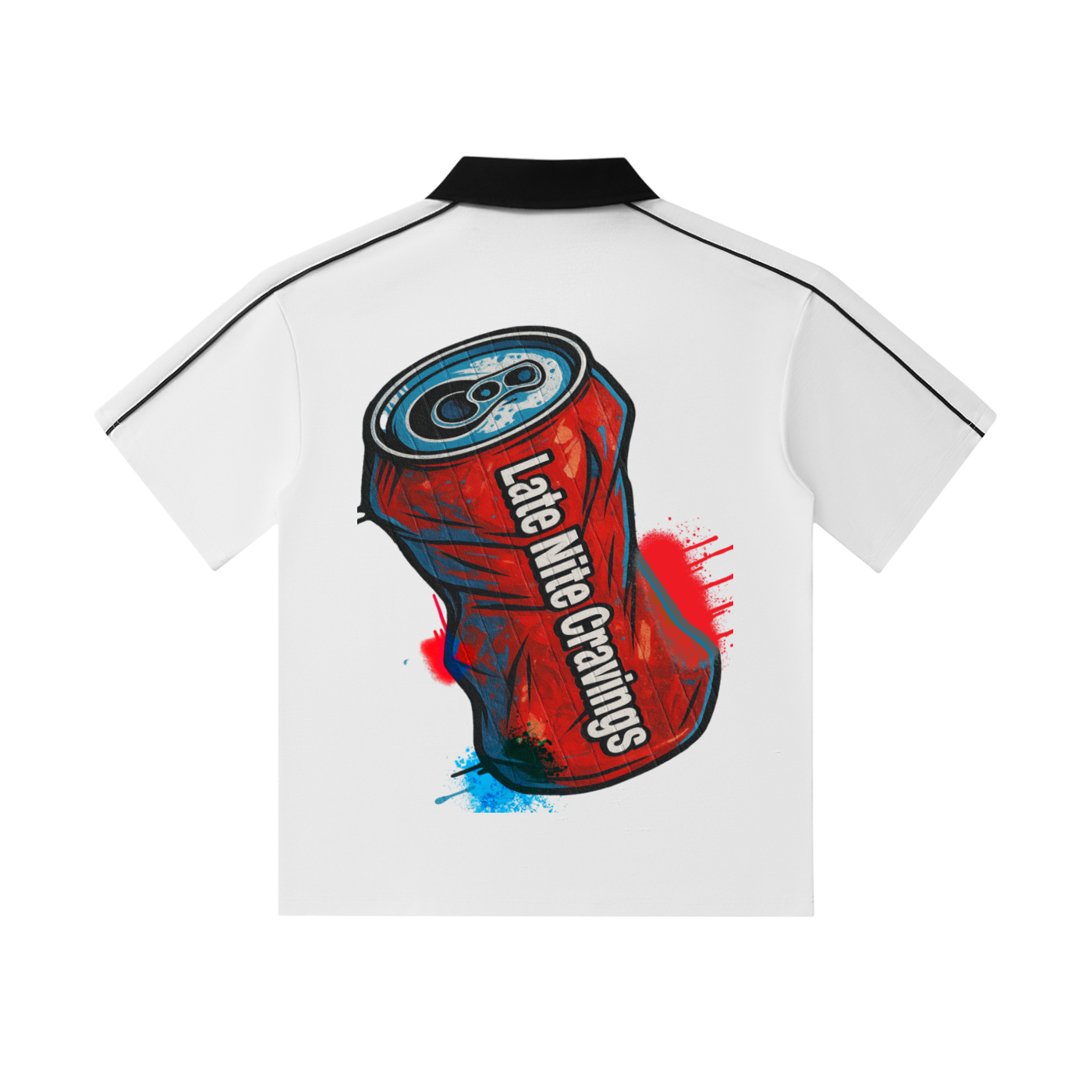 #L8NC - Airbrush Pop Ya Collar Polo