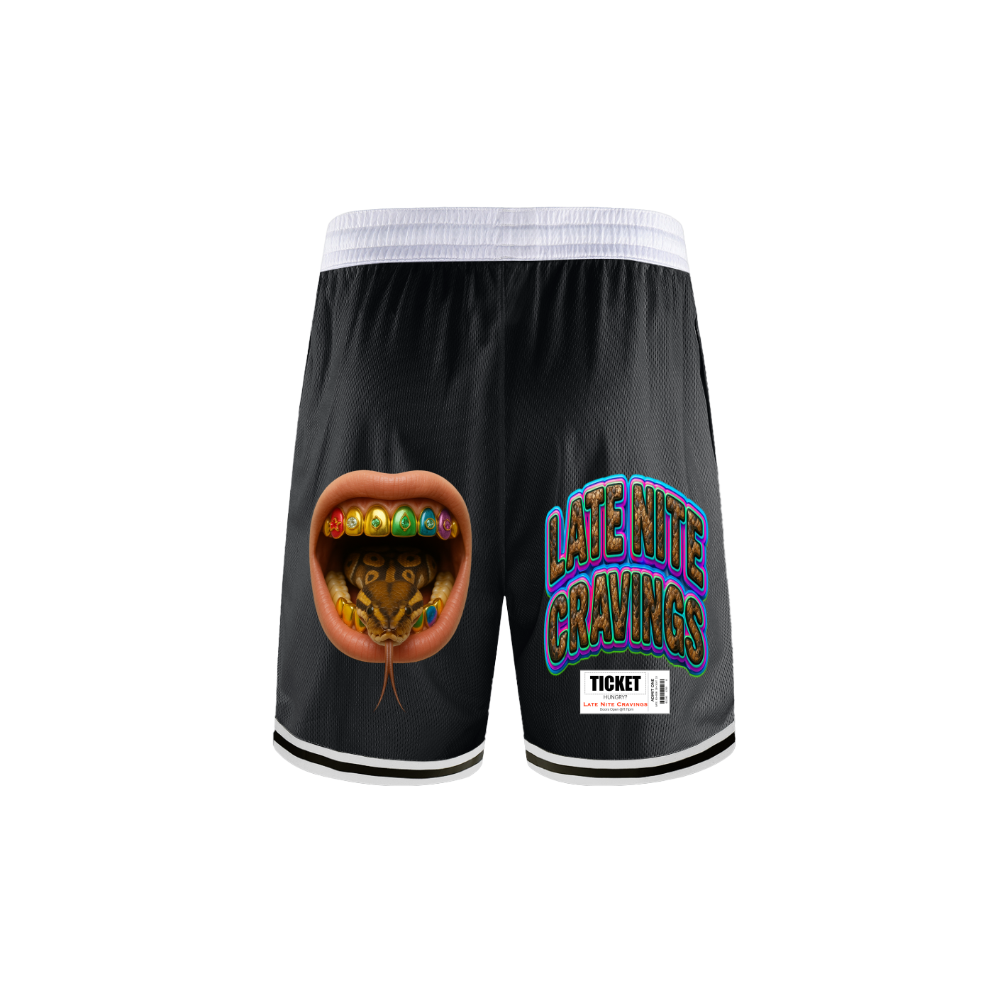 #L8NC Hoopz Grill Jersey Shorts