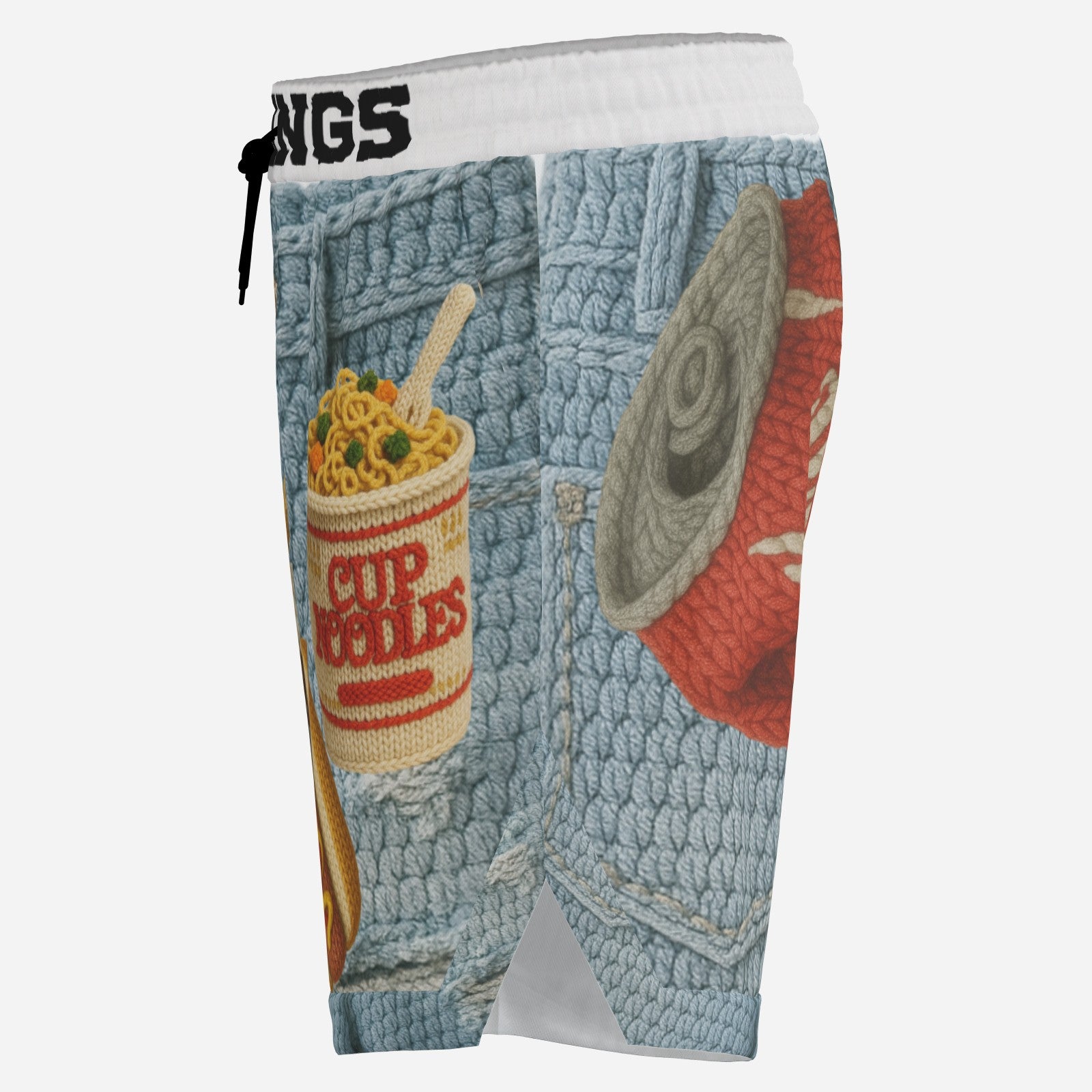 #L8NC - Knitted Snack Attack Basketball Jersey Shorts