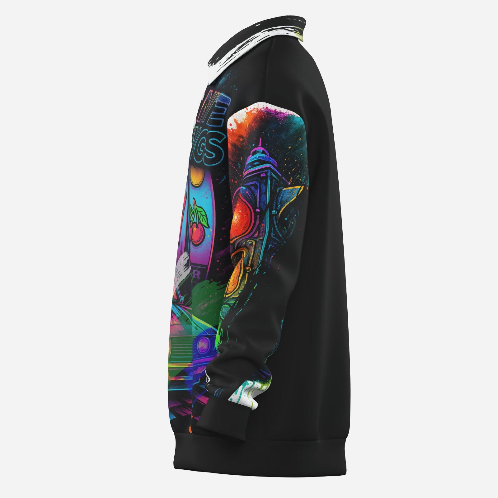#L8NC - High Stakes Speedway Men's Lapel Sweatshirt