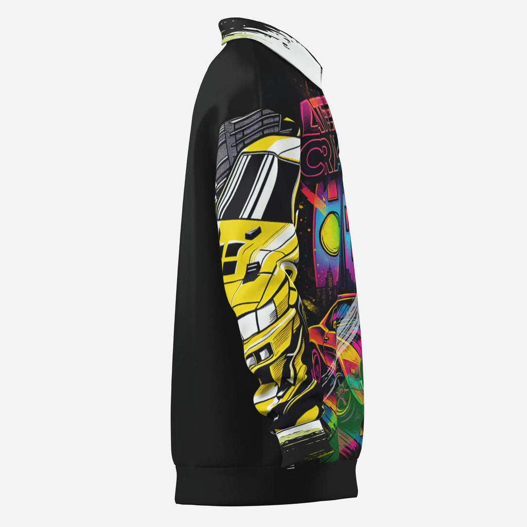 #L8NC - High Stakes Speedway Men's Lapel Sweatshirt