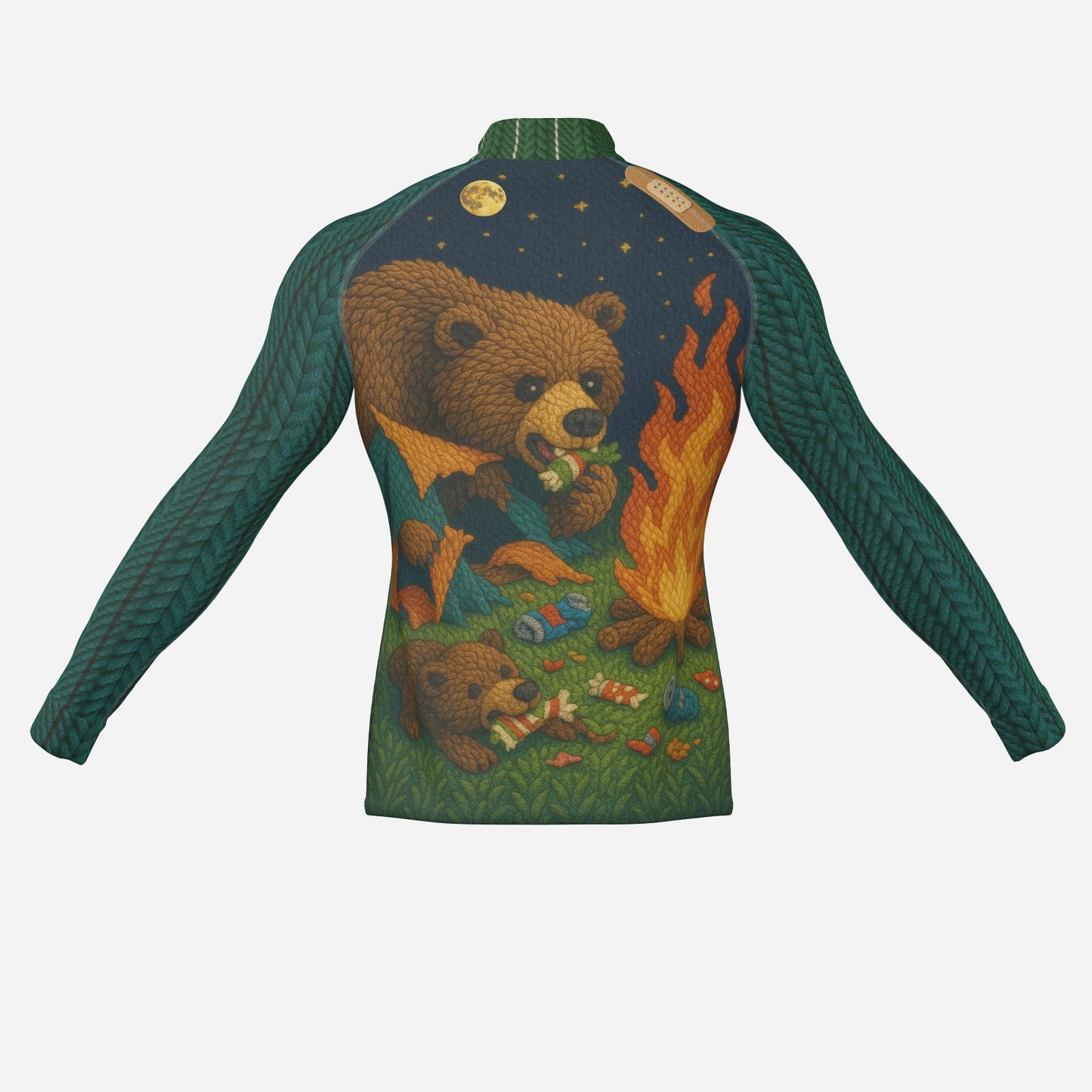 #L8NC - Knitted Camp Circuit Zip-Up