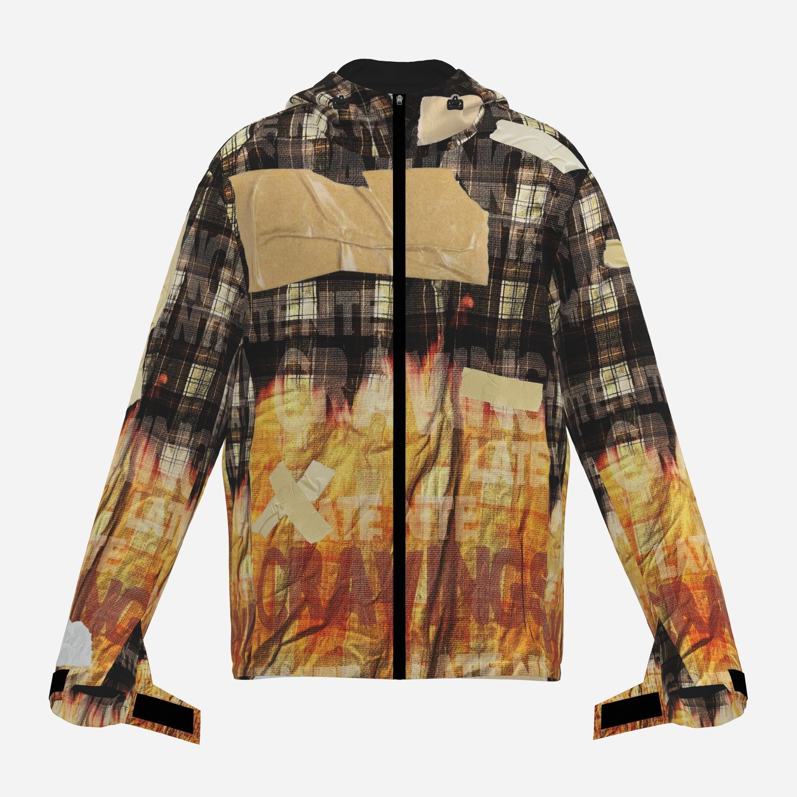 #L8NC - Tape Job Hooded Moto Jacket