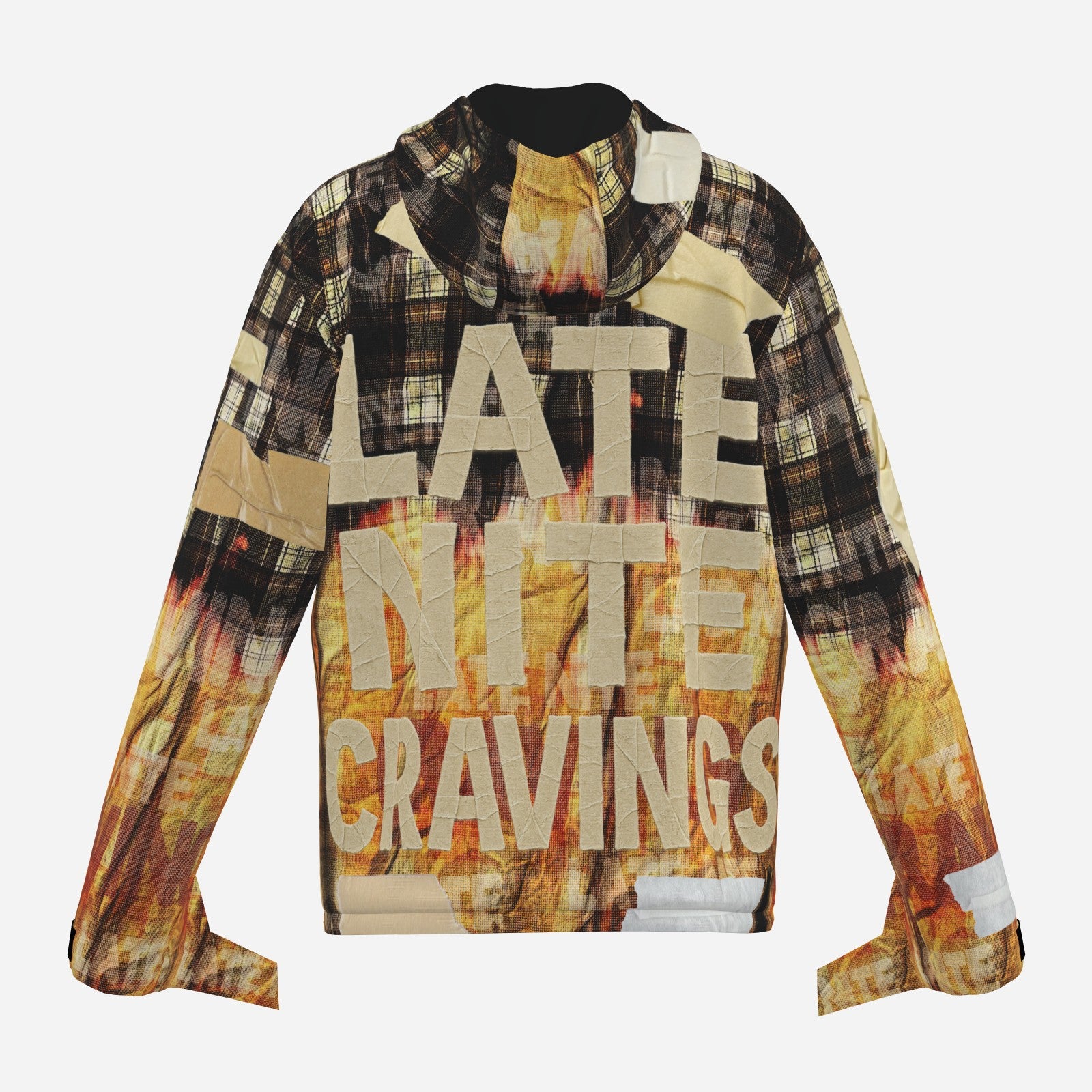 #L8NC - Tape Job Hooded Moto Jacket