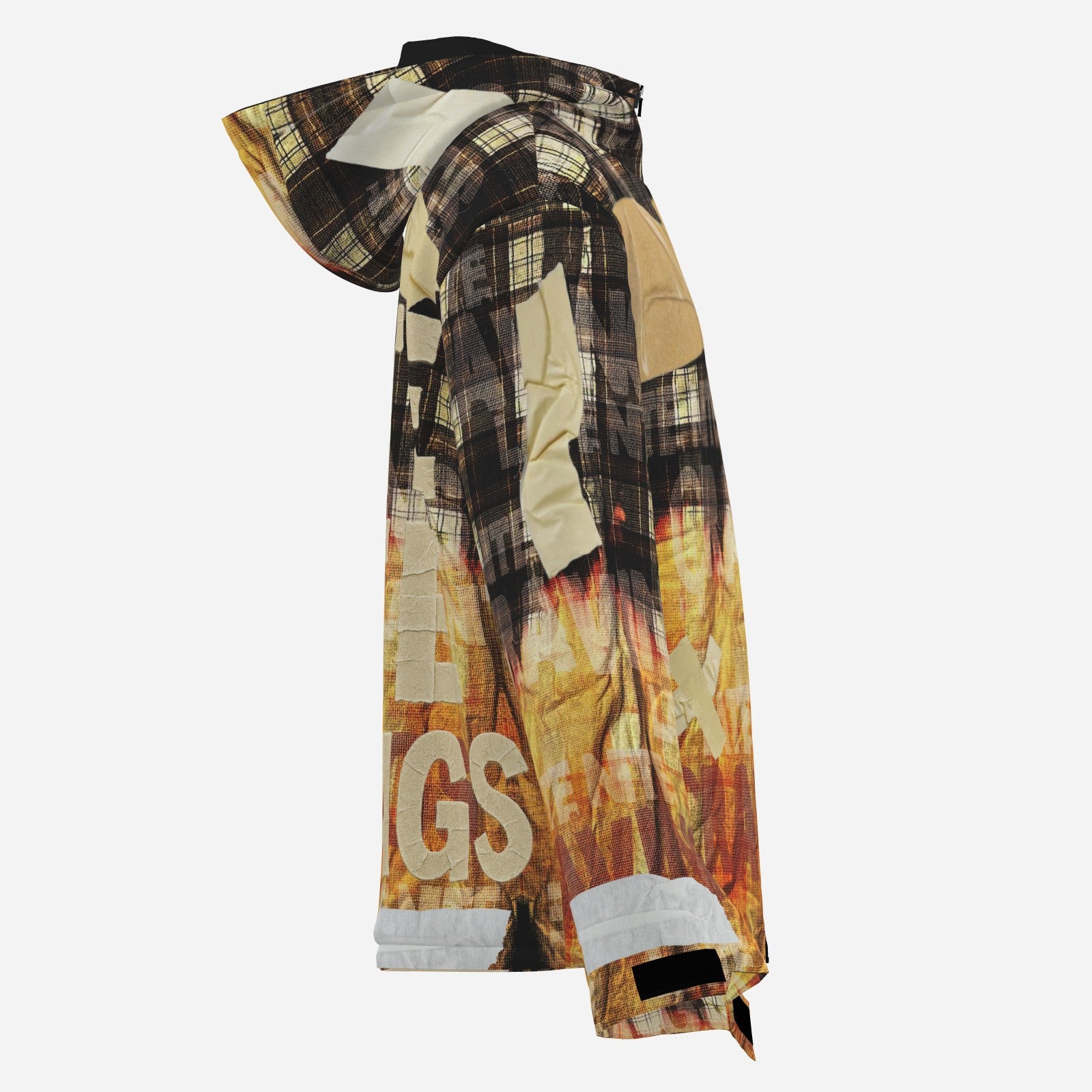 #L8NC - Tape Job Hooded Moto Jacket