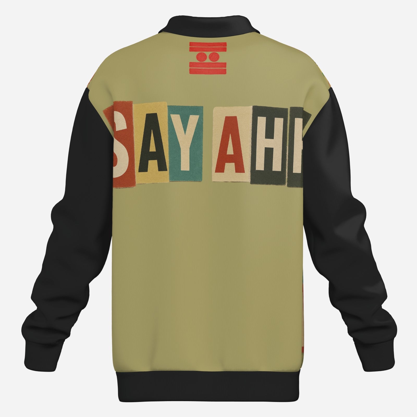 #L8NC - Hungry Eyes Lapel Collar Sweatshirt