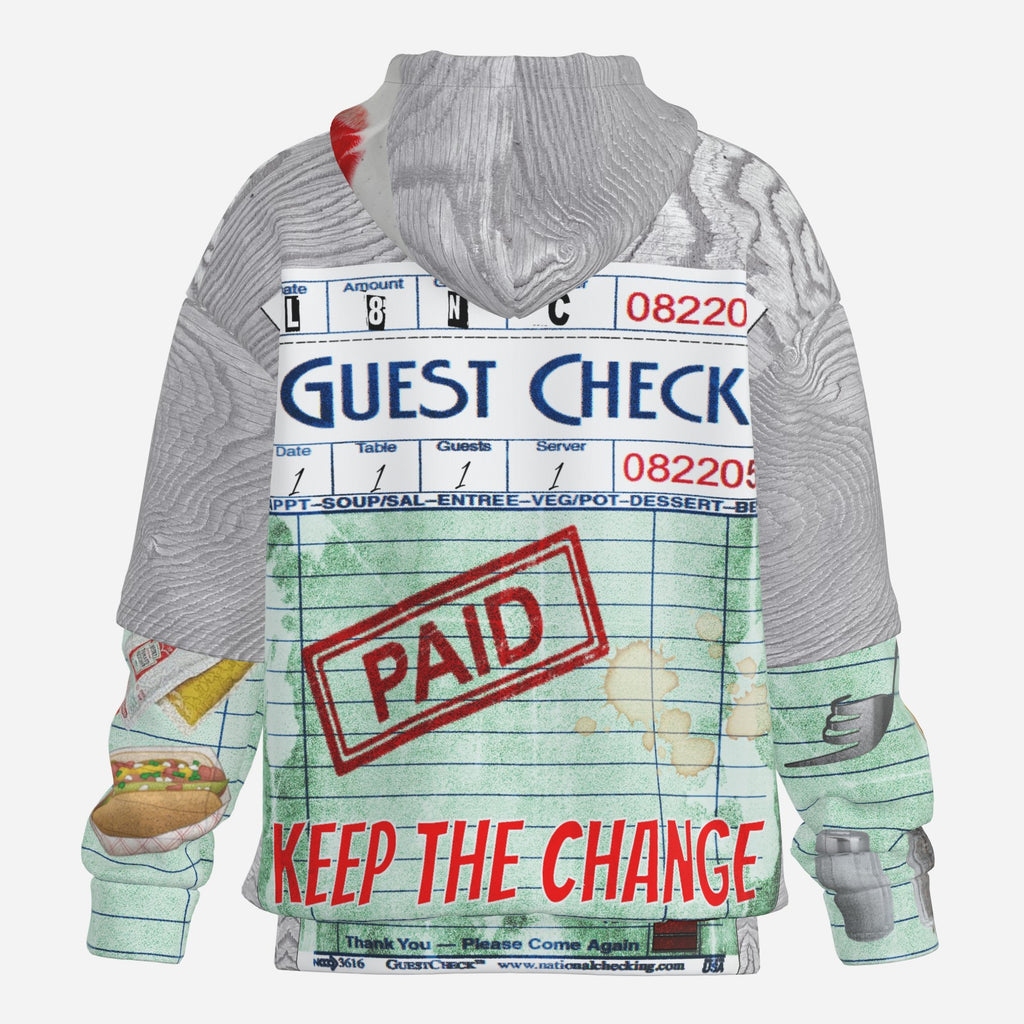 #L8NC -Check Please Patchwork Pullover Hoodie