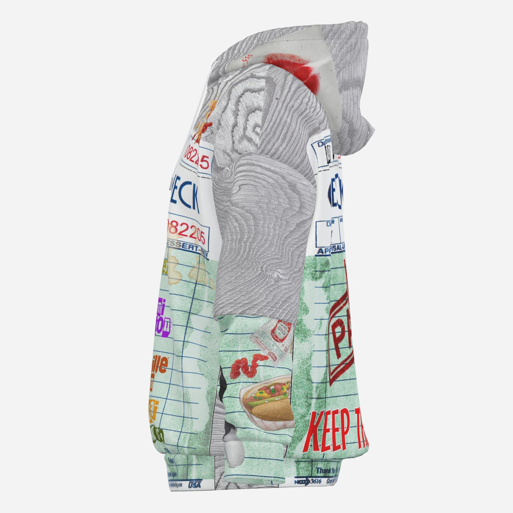 #L8NC -Check Please Patchwork Pullover Hoodie