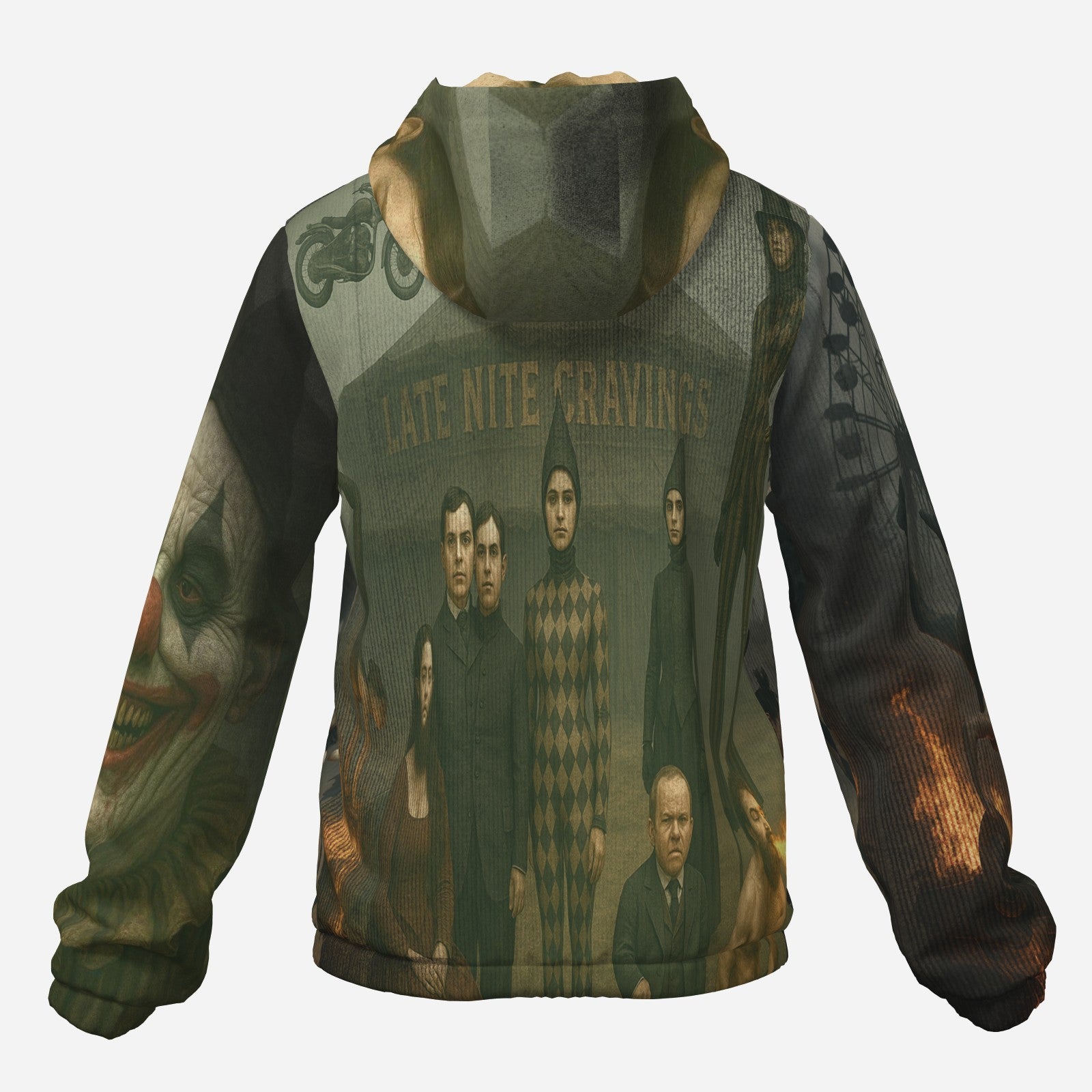 #L8NC - Freak Show Carnival Circus Print Windbreaker