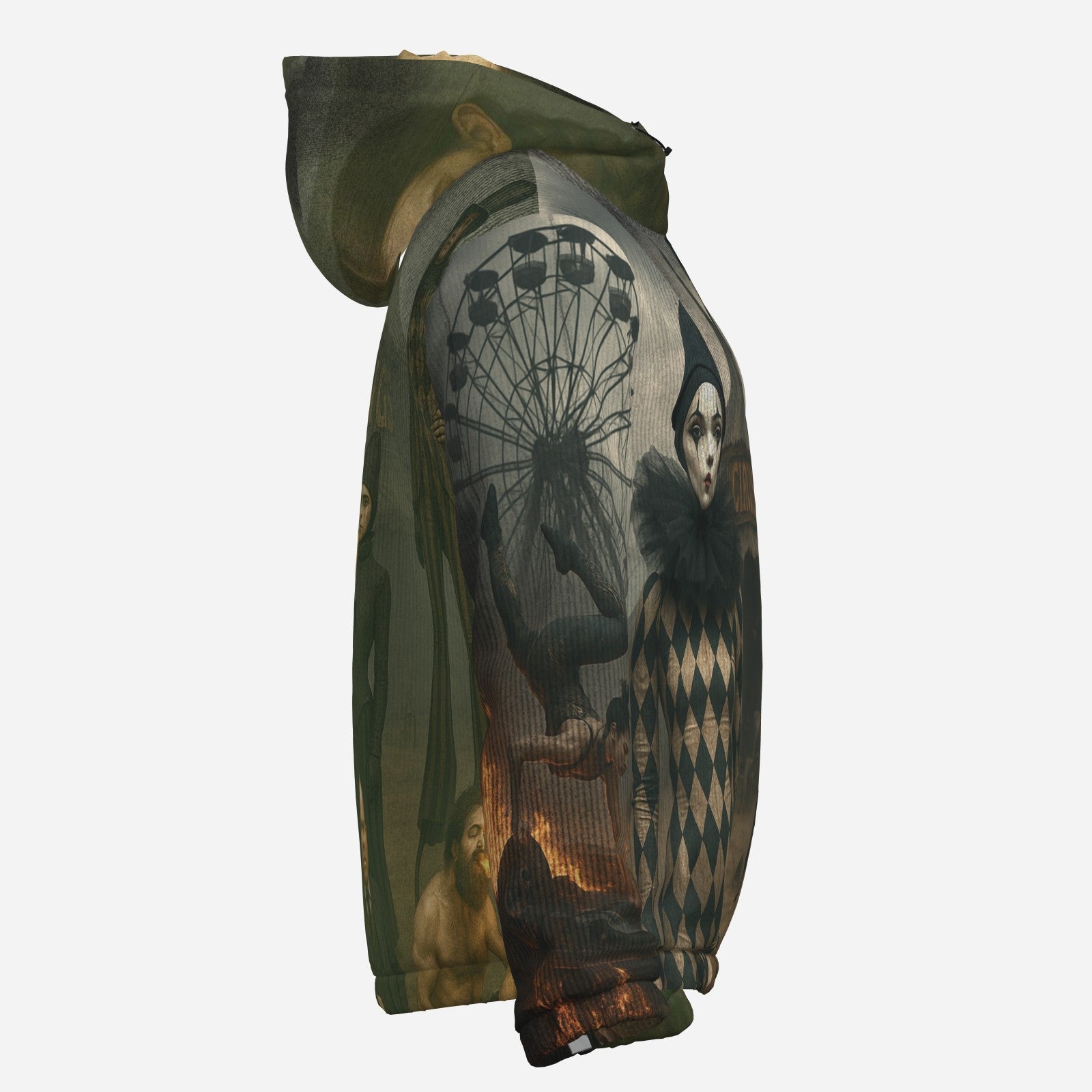#L8NC - Freak Show Carnival Circus Print Windbreaker