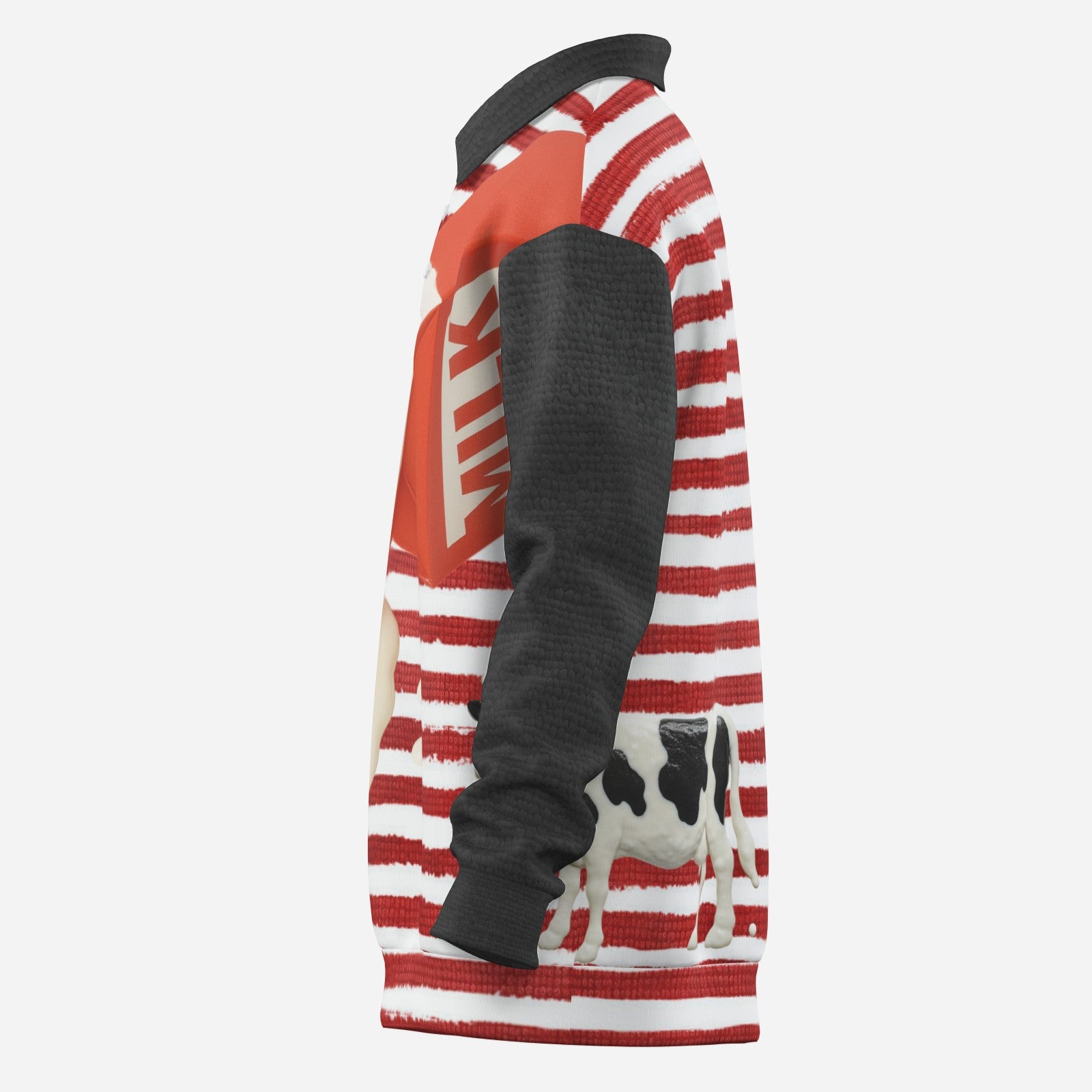 #L8NC - Spilt Milk Lapel Sweatshirt