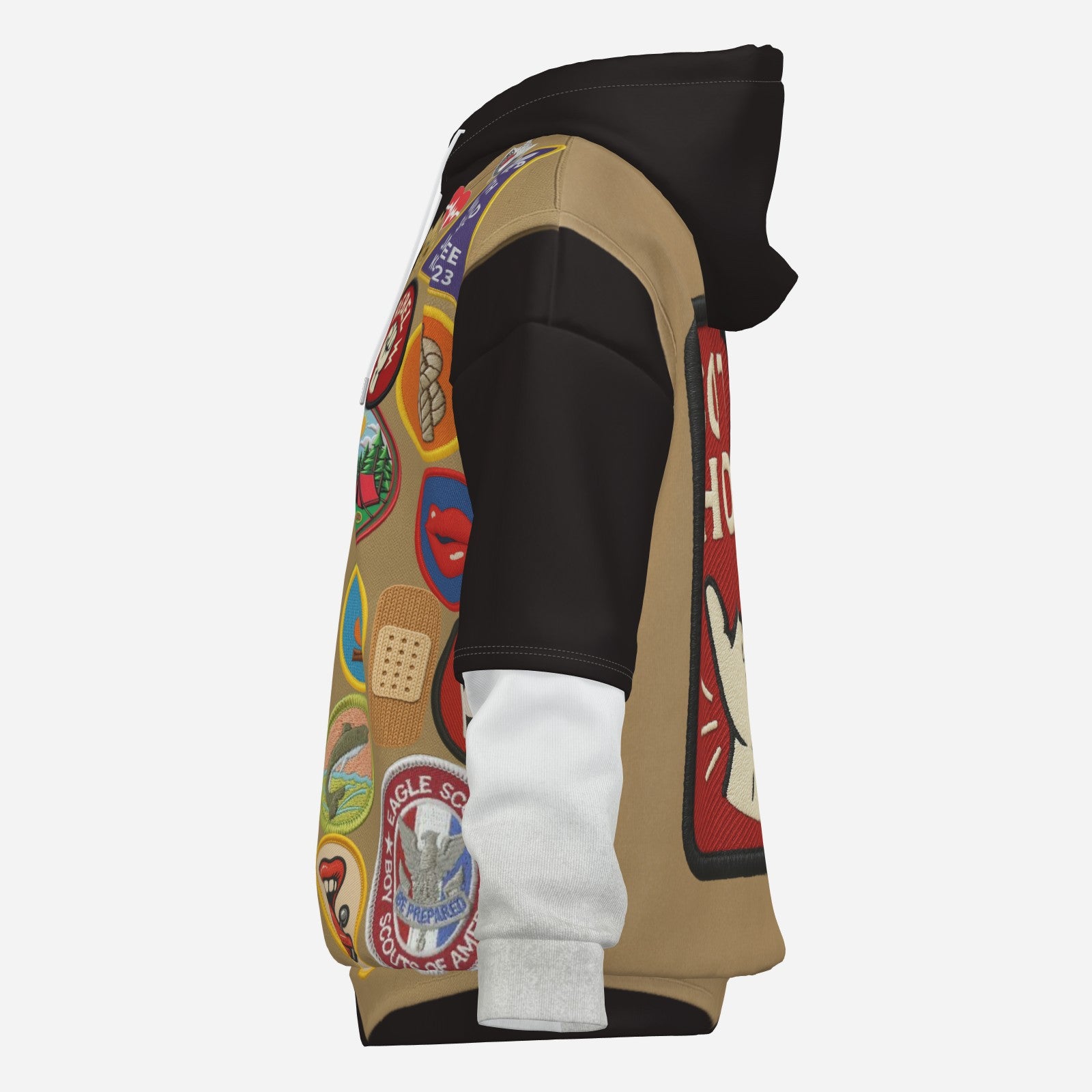 #L8NC - Merit Badge Double Layered Mayhem Hoodie