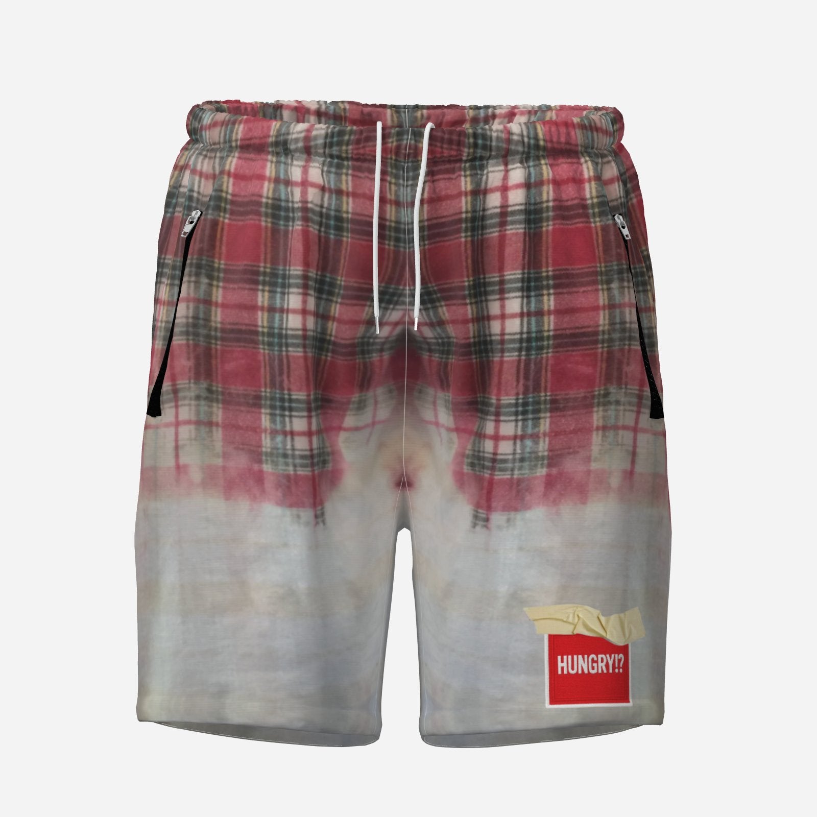 #L8NC - Hungry Plaid Fade Shorts