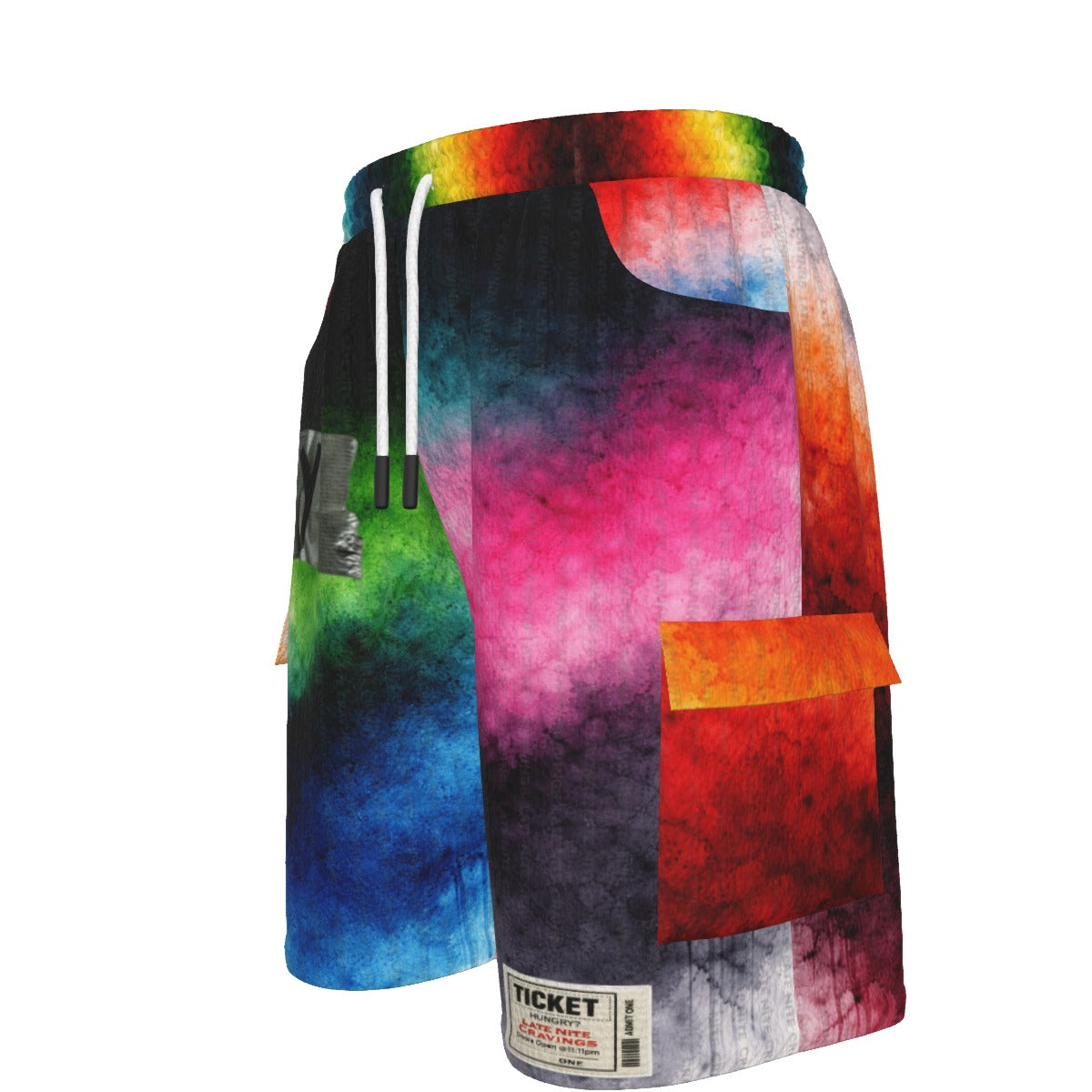 #L8NC - Colorful Washed Dreams Cargo Shorts