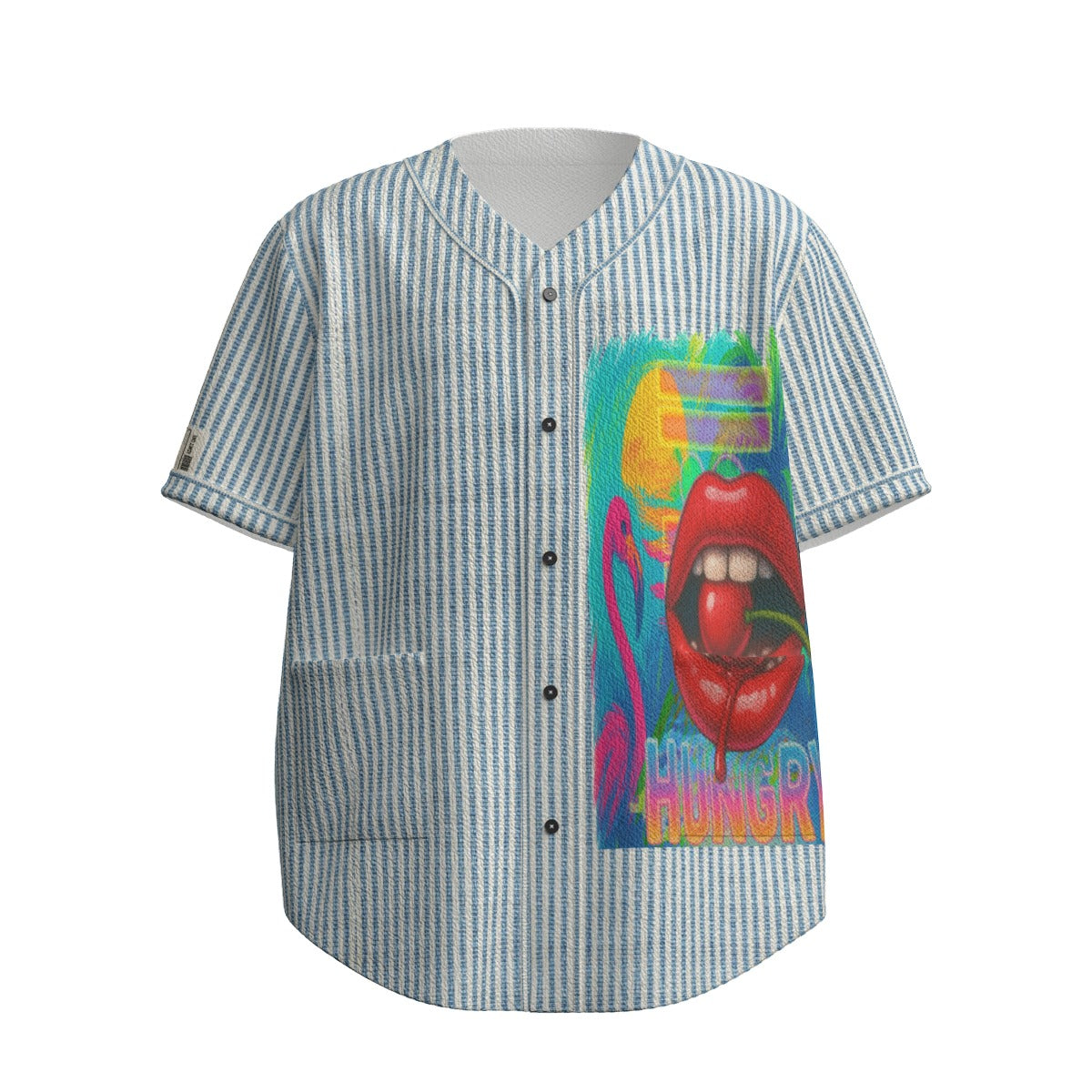 #L8NC - Miami Vice Seersucker Baseball Jersey