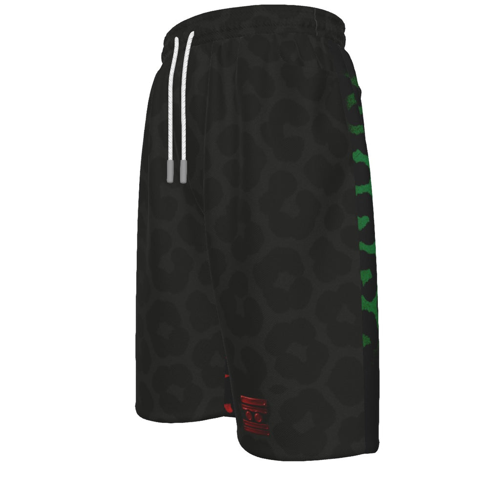 #L8NC - Split Personality Leopard Shorts