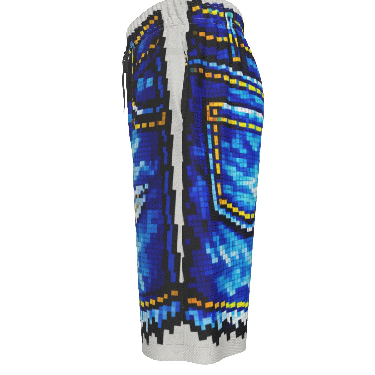#L8NC - Pixel Denim Illusion Long Shorts