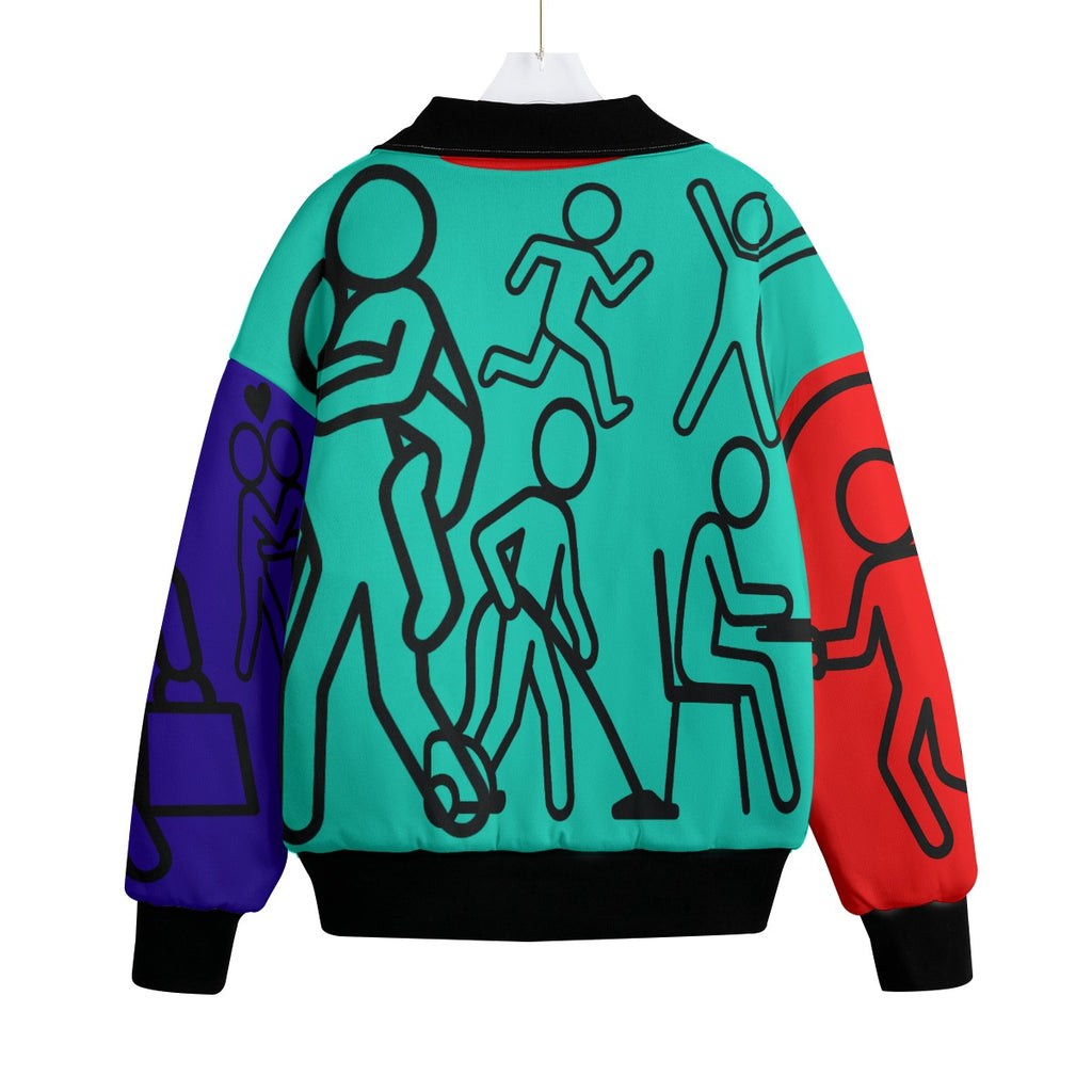 #L8NC - Stick Figure Chaos Color Block