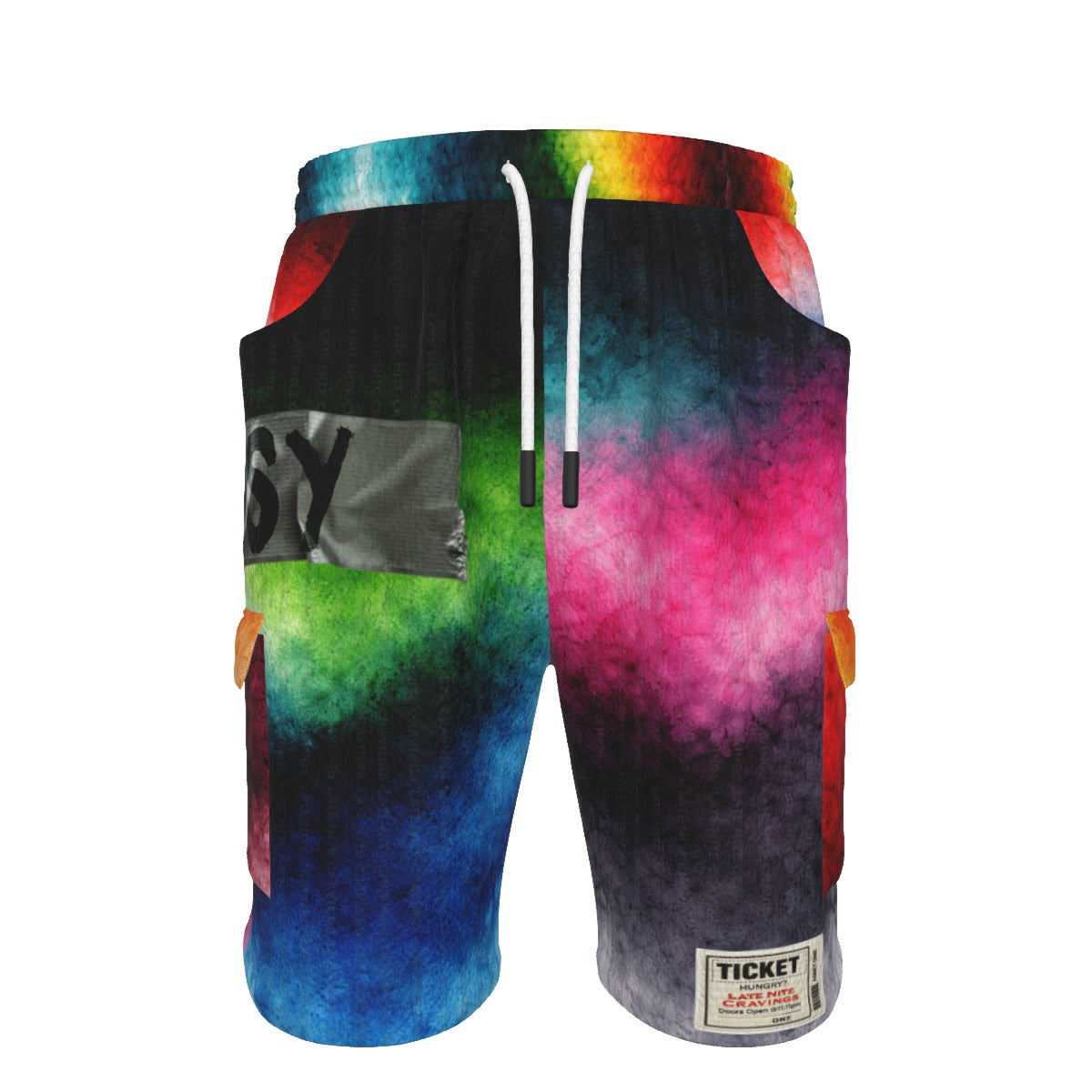 #L8NC - Colorful Washed Dreams Cargo Shorts