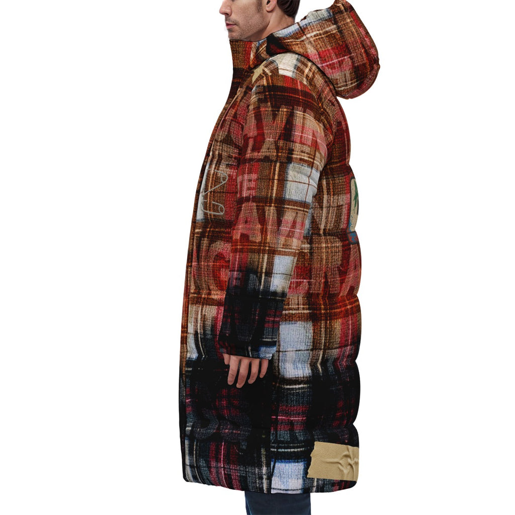 All-Over Print Unisex Long Down Jacket