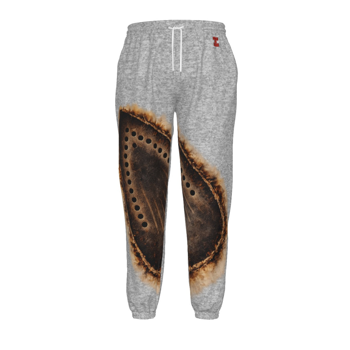 #L8NC - Press On Joggers Men’s Industrial Graphic Joggers | Unisex Distressed Streetwear Sweatpants