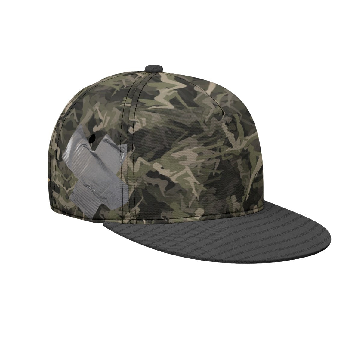 #L8NC - Camo Sex Flat-Brim Baseball Cap