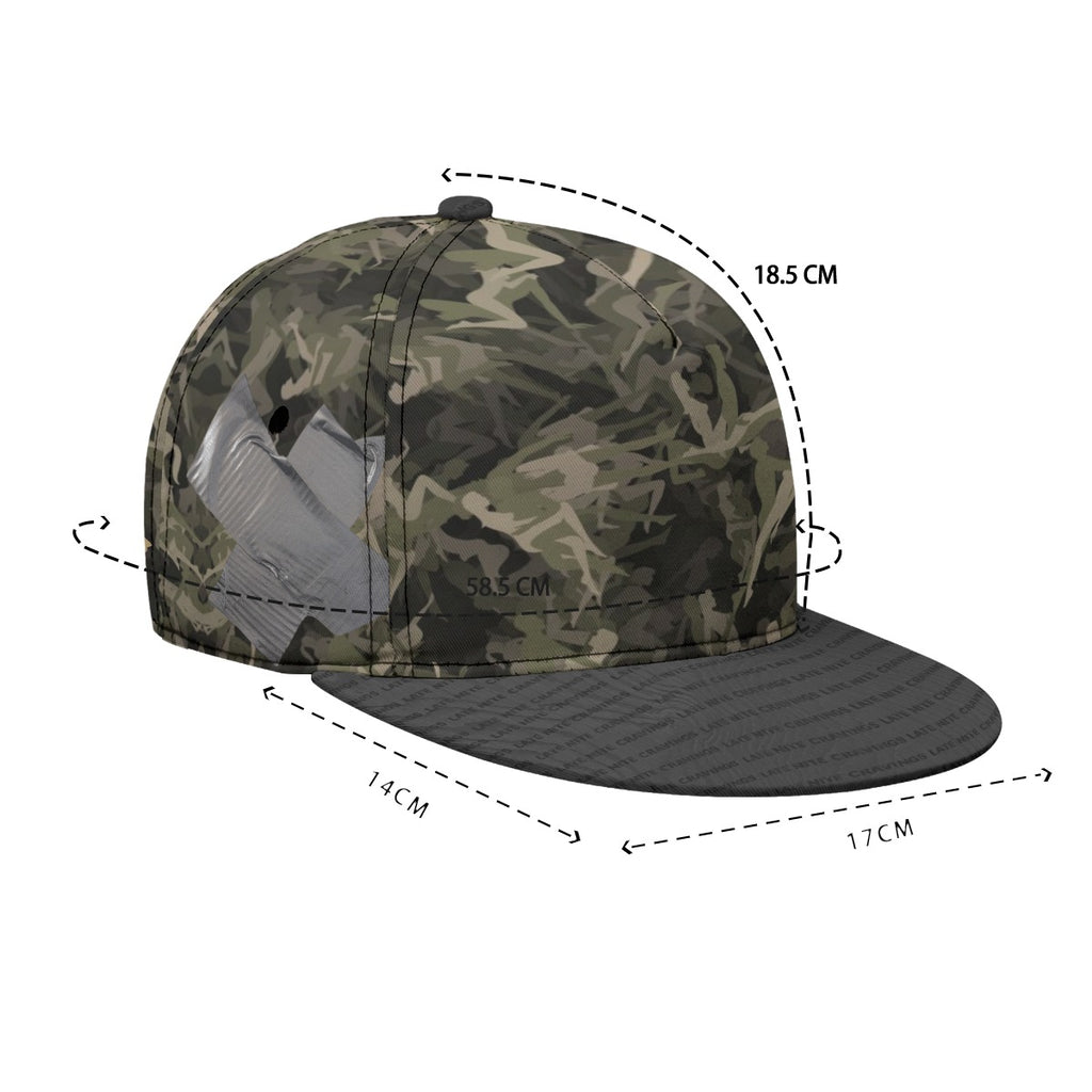 #L8NC - Camo Sex Flat-Brim Baseball Cap