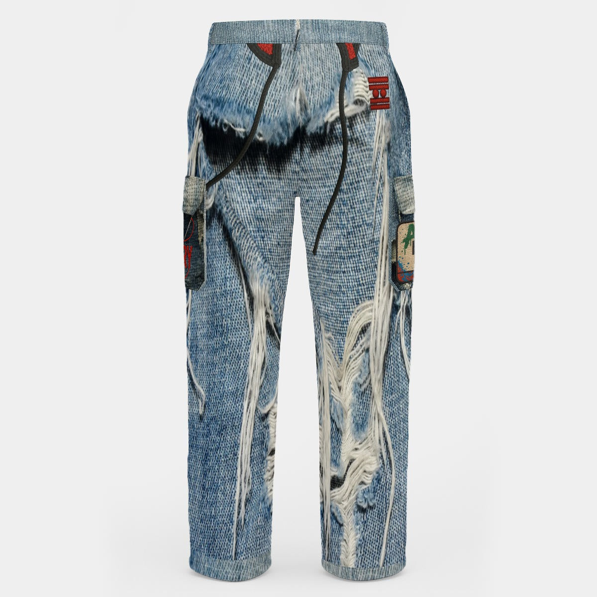 #L8NC - Wipe Your Mouth Denim Print