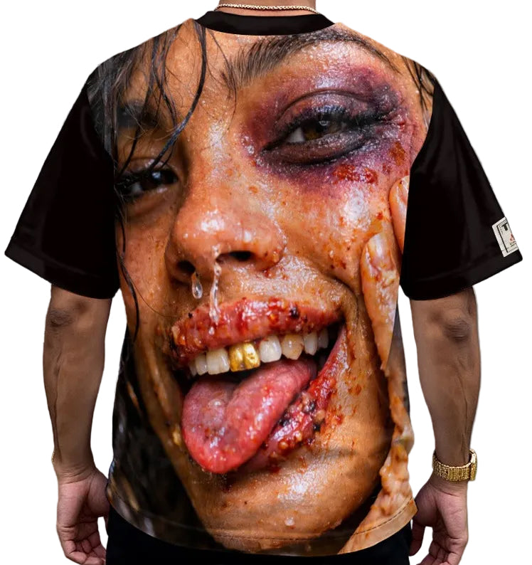 #L8NC - Food Fight Drop-Shoulder Tee