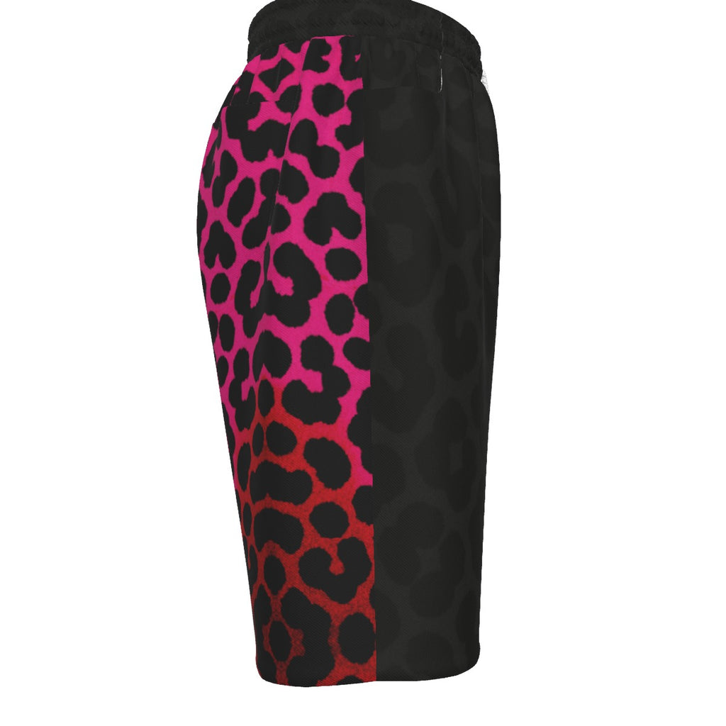 #L8NC - Split Personality Leopard Shorts