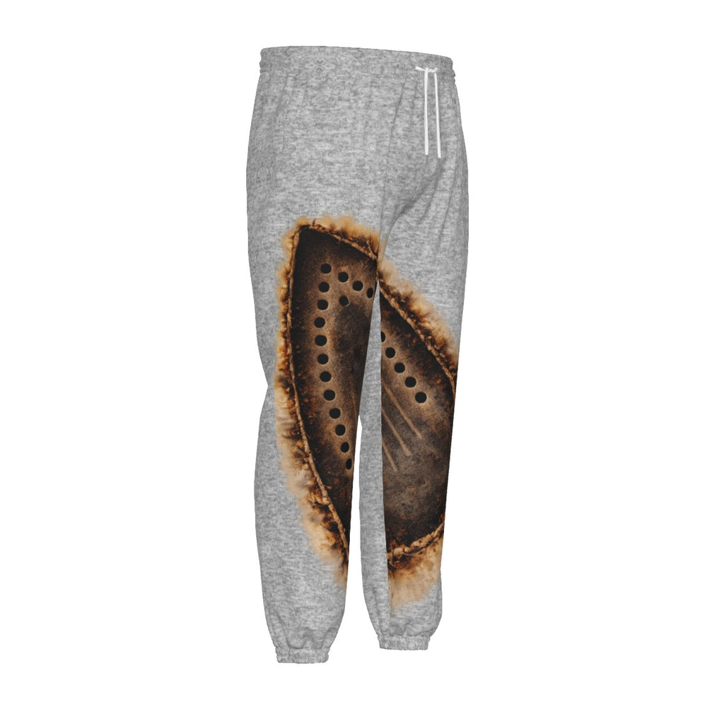 #L8NC - Press On Joggers Men’s Industrial Graphic Joggers | Unisex Distressed Streetwear Sweatpants