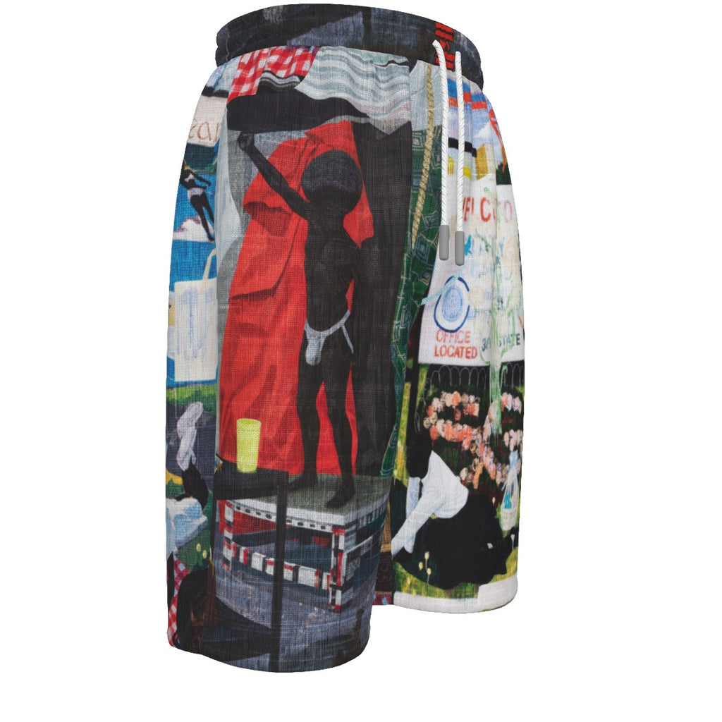 #L8NC - The Black Classics | Men’s Black Art | Graphic Relaxed Fit Shorts