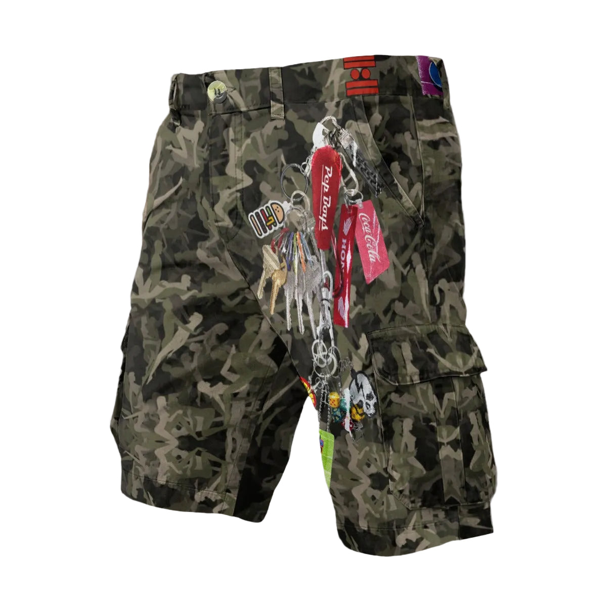 #L8NC - Cravings Survival Camo Cargo Shorts