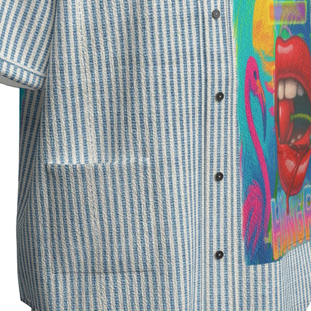 #L8NC - Miami Vice Seersucker Baseball Jersey