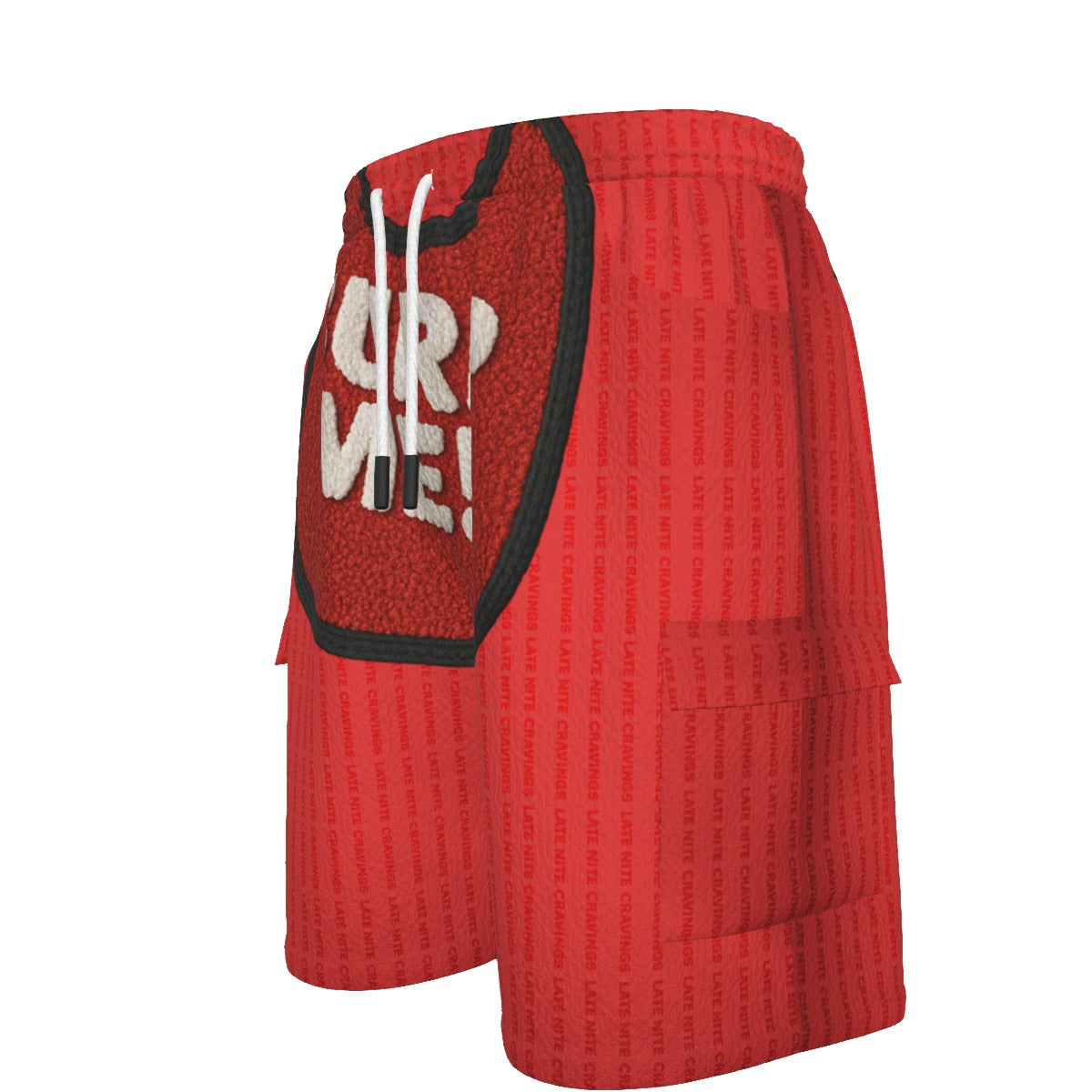 #L8NC - Burp Me Cargo Short RED