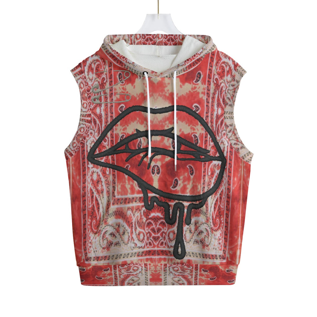 #L8NC - Red Bandana Wash Cut Off