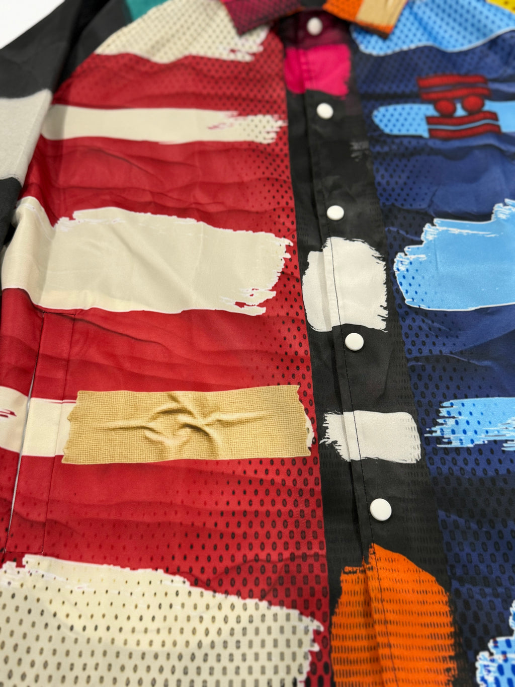 #L8NC - Static Stripes Windbreaker