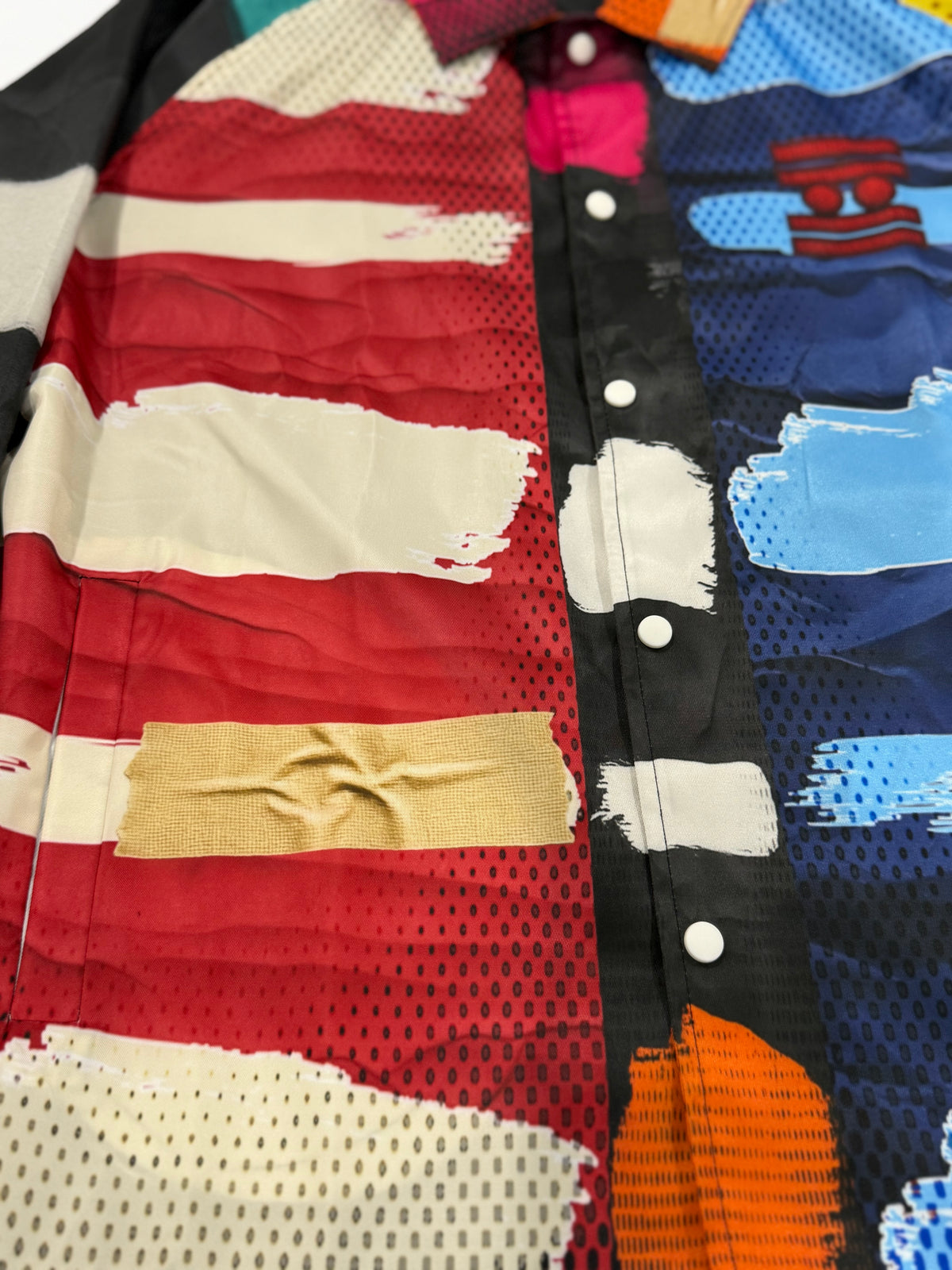 #L8NC - Static Stripes Windbreaker