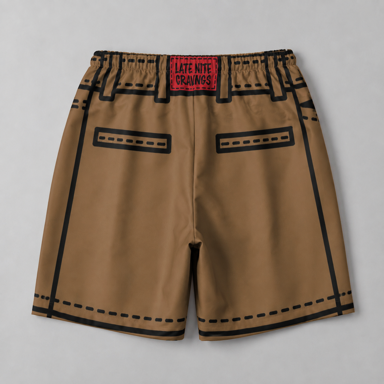 #L8NC - Men's Cartoon Casual Shorts | Graphic Drawstring Shorts | Digital Print Streetwear Shorts