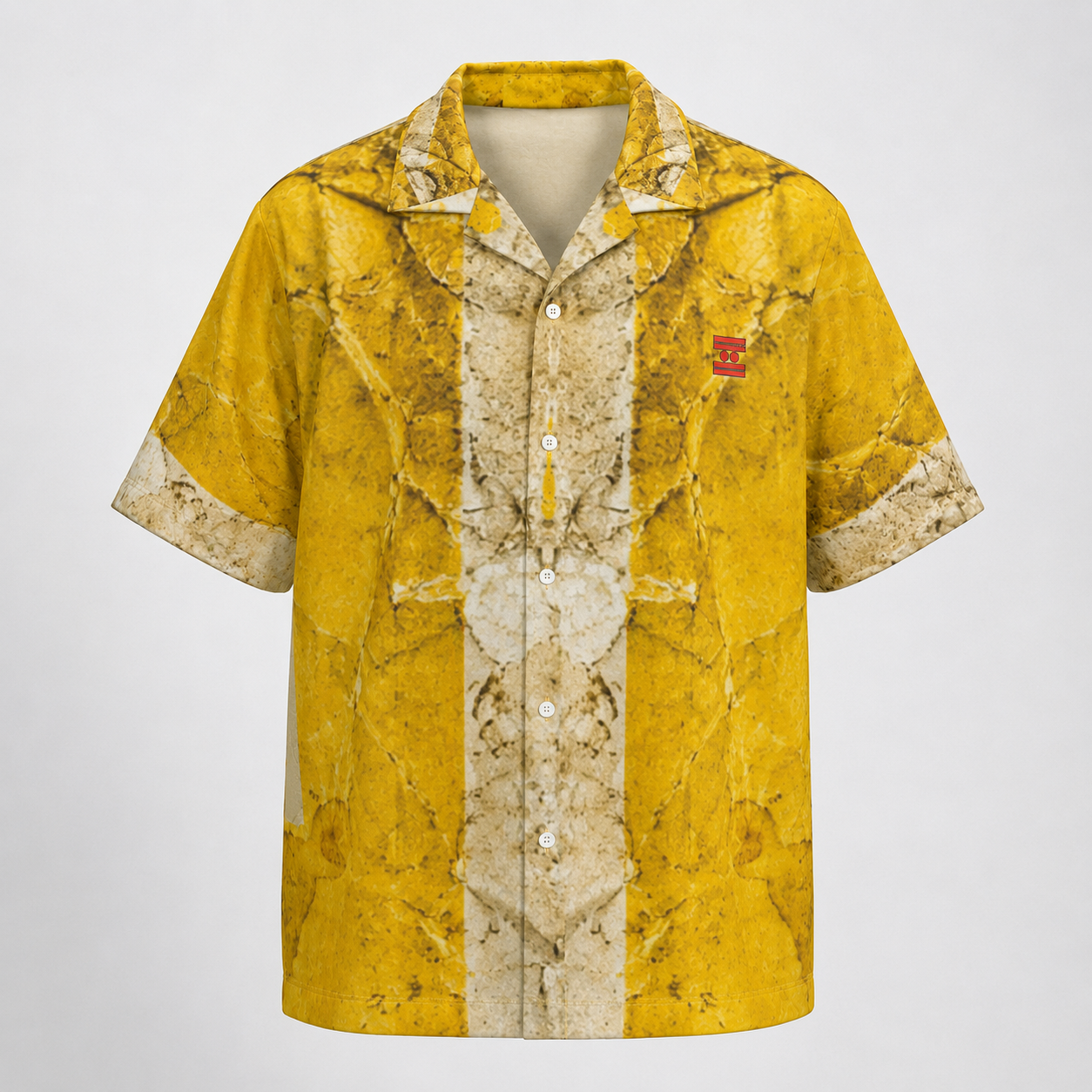 #L8NC - Men's Eviction Notice Graphic Hawaiian Shirt | Digital Print Camp Collar Shirt | Streetwear Button-Up