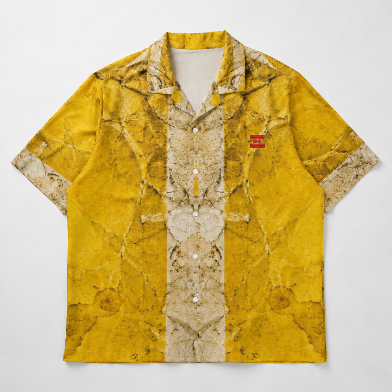 #L8NC - Men's Eviction Notice Graphic Hawaiian Shirt | Digital Print Camp Collar Shirt | Streetwear Button-Up