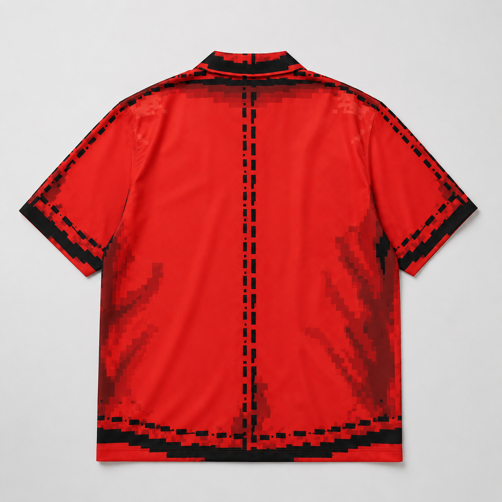 #L8NC - Men's Cartoon Button-Up Hawaiian Shirt | Pop Art Camp Collar Shirt | Digital Print Streetwear Shirt