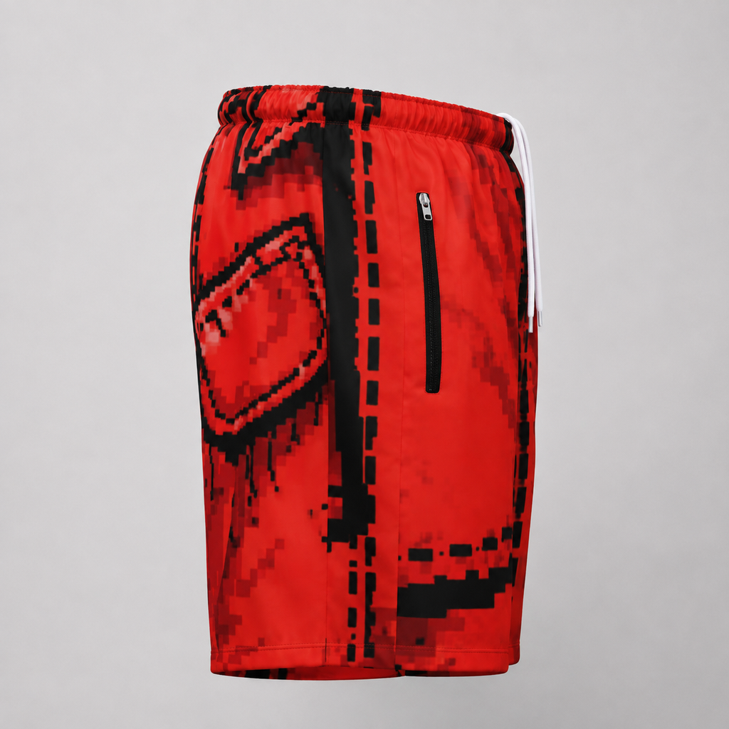 #L8NC - Men's Cartoon Graphic Casual Shorts | Pop Art Drawstring Streetwear Shorts | Digital Print Fashion Shorts