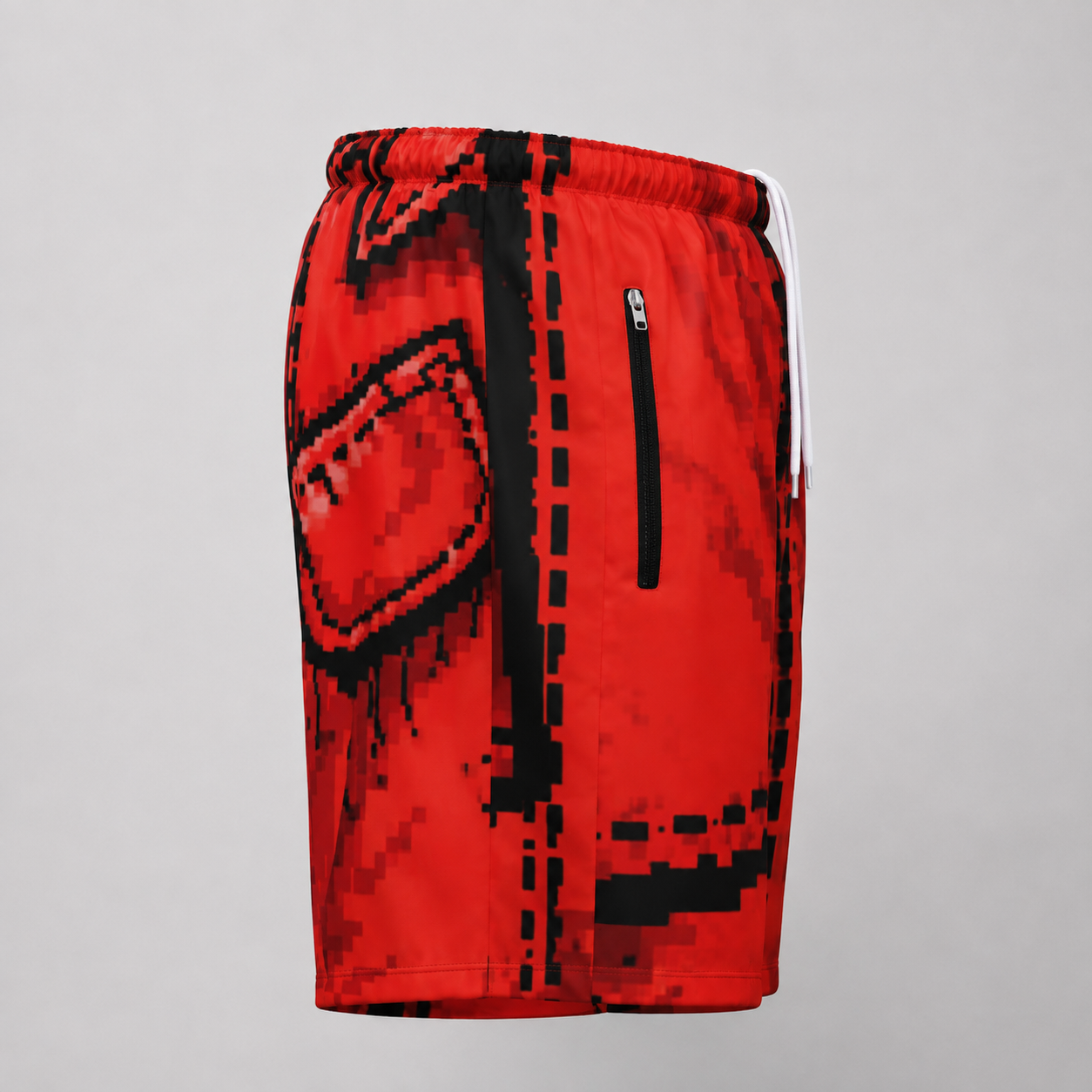 #L8NC - Men's Cartoon Graphic Casual Shorts | Pop Art Drawstring Streetwear Shorts | Digital Print Fashion Shorts