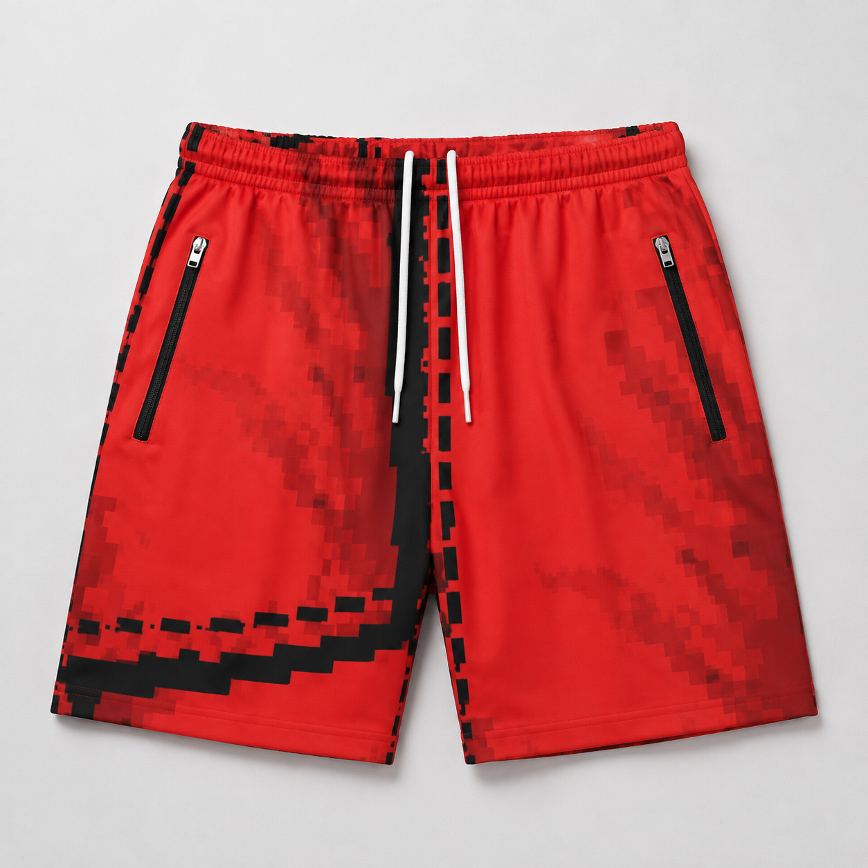 #L8NC - Men's Cartoon Graphic Casual Shorts | Pop Art Drawstring Streetwear Shorts | Digital Print Fashion Shorts