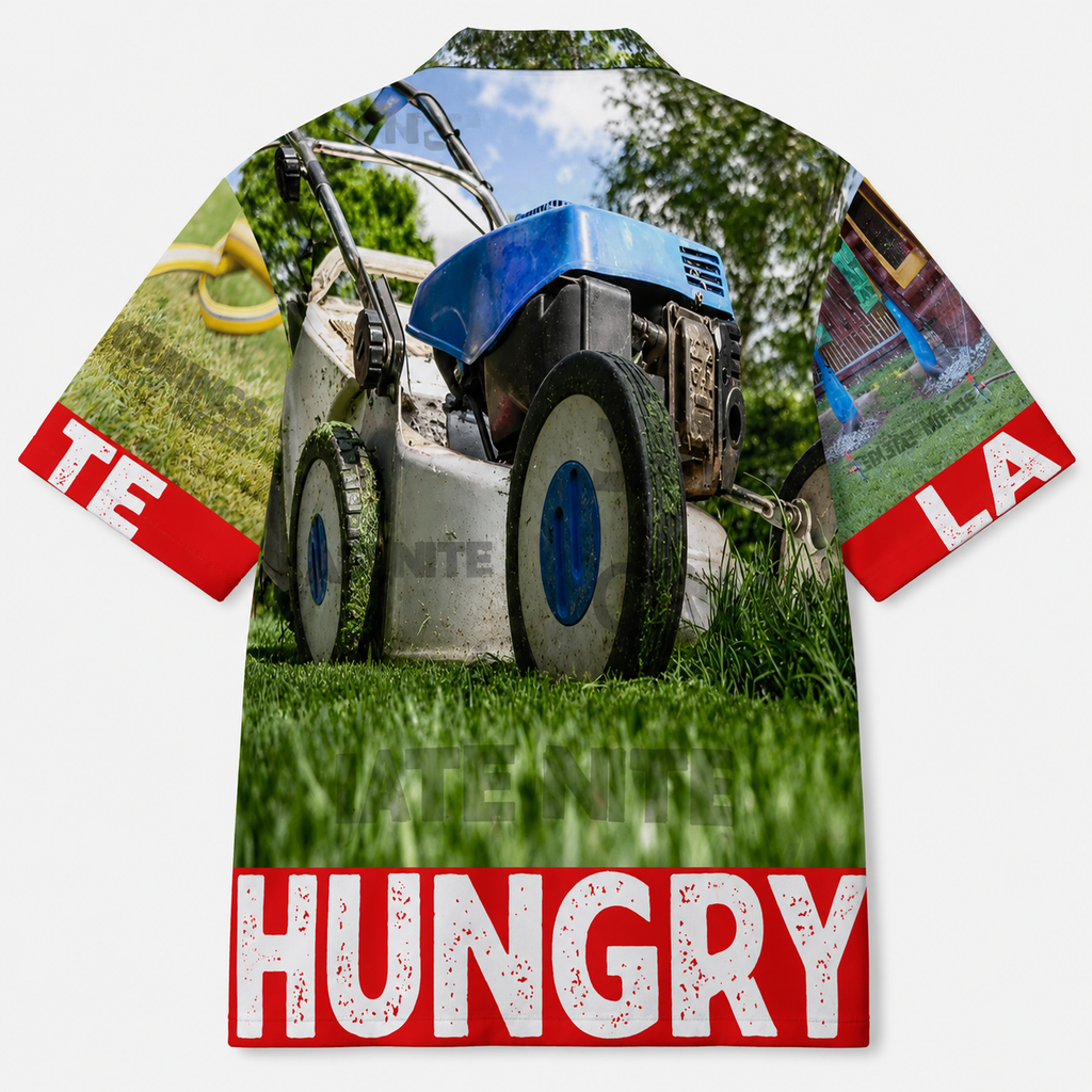 #L8NC - Little Tikes Graphic Hawaiian Shirt | Nostalgic Camp Collar Streetwear Shirt | Button-Up