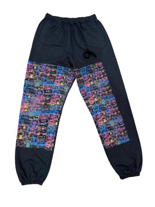 #L8NC Fly Me Out Passport Sweats (BLK)