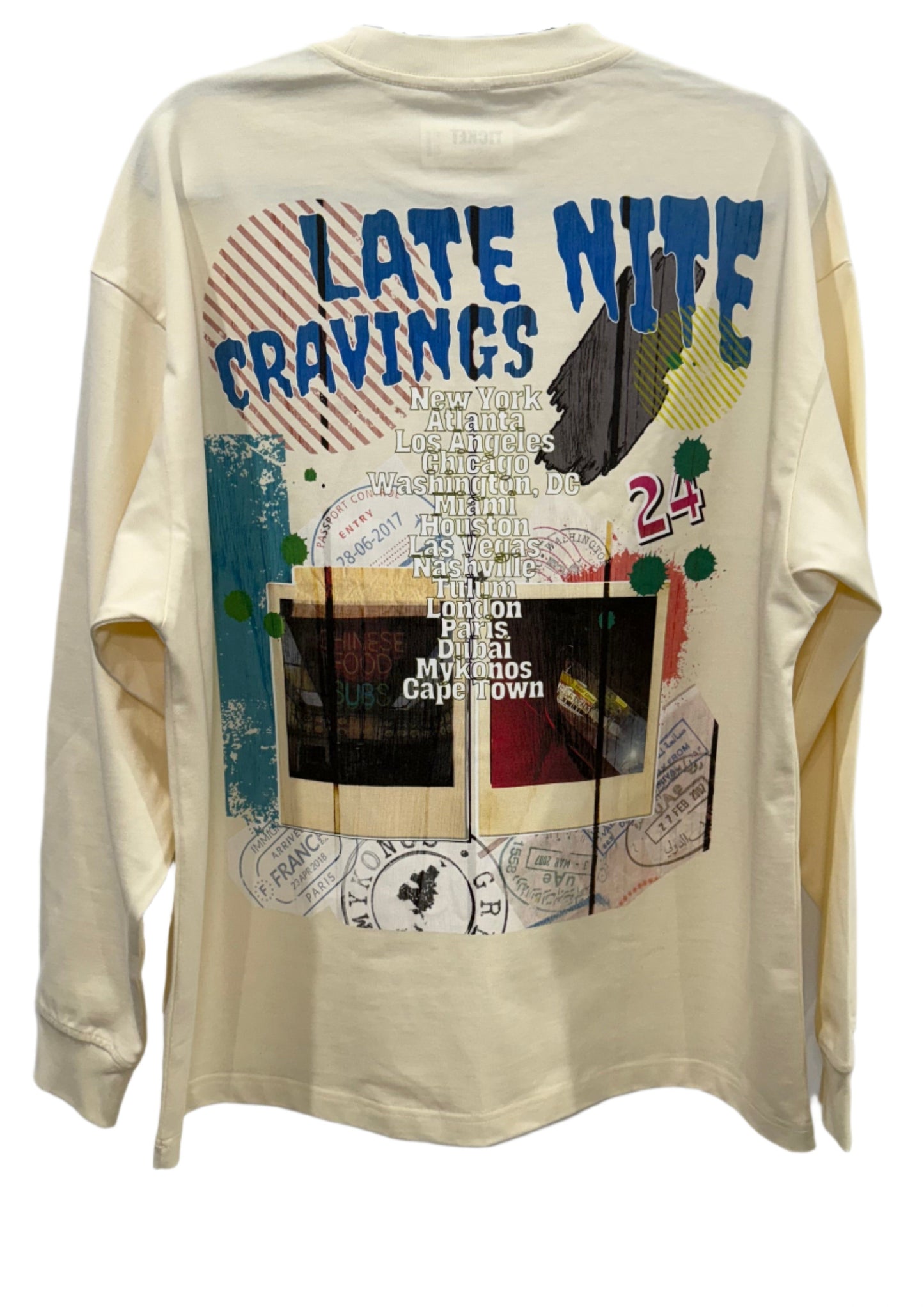 #L8NC Cream Tour Merch Shirt Long Tee